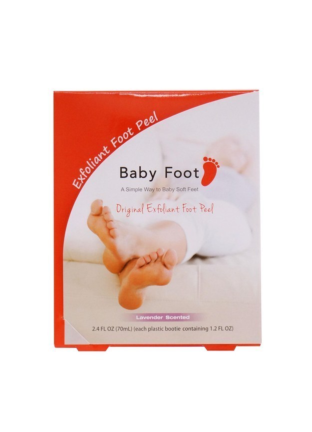 "Baby Foot is life changing and odd. If you have callus-ridden feet, or just scratchy feet, this will rock your socks—probably literally. You soak your feet in these bags for a while and then rinse off. Within days to a week (it took my feet a week) your skin starts peeling off. If you go to Amazon and look at the product review photos you will see what I mean. It feels strangely good, but it's weird how much skin comes off." —Ciara Rodrigues, Facebook