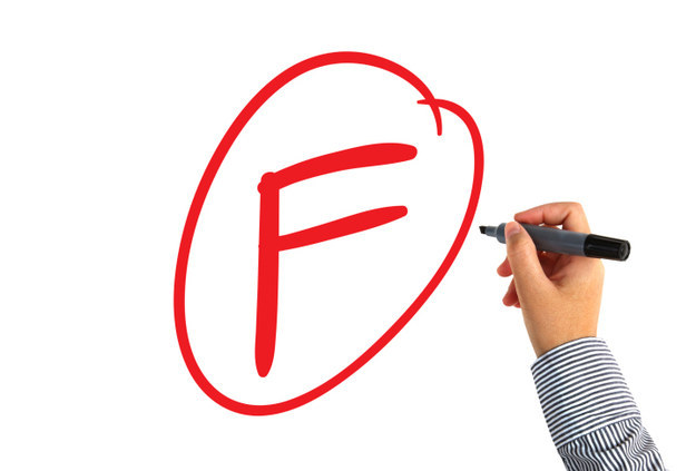 You get an F