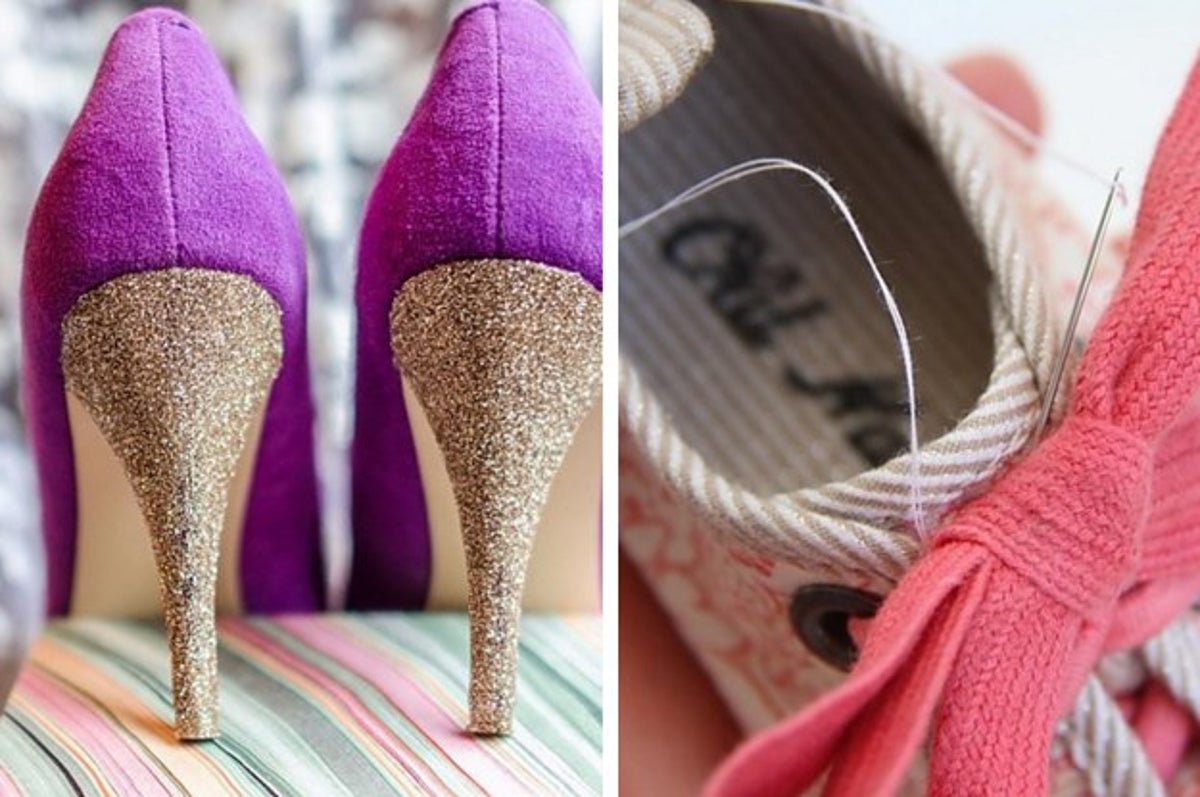 DIY shoe makeover - How to dye suede & refresh your favourite pumps 
