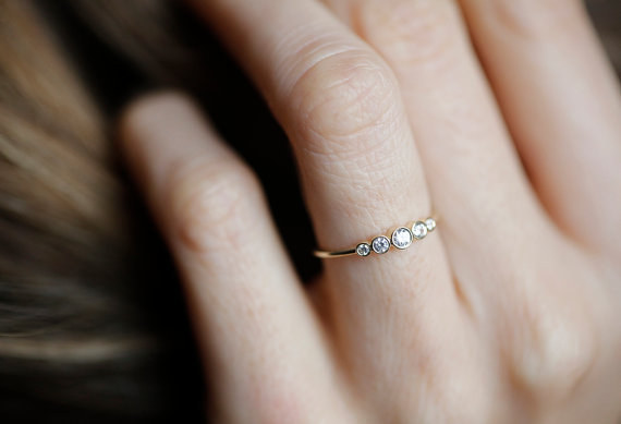 Subtle hot sale engagement rings