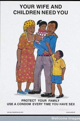 1980's Condom Man Sex Education Poster A3 reprint 