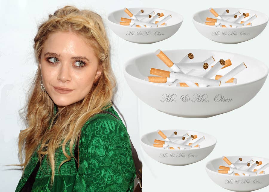 Mary-Kate Olsen's Wedding Decor Was Just Bowls Of Cigarettes