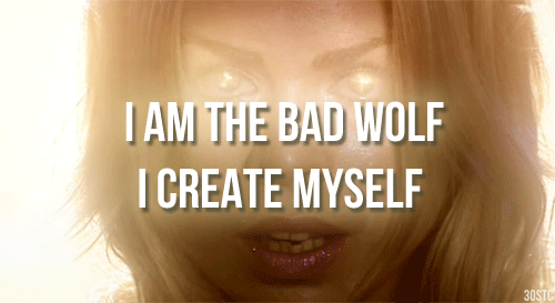 What it means to other people: A wolf who is misbehaving. What it means to Whovians: YESSS ROSE SLAY!