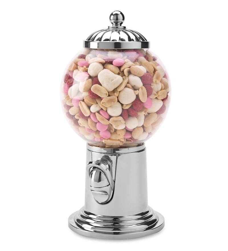Like the old-fashioned gumball machines you used to beg your parents for a quarter for as a kid, except you can fill it with whatever you want and it won't cost you a thing (well, you'll have to buy the stuff to put in there...but that's beside the point). Get it here.