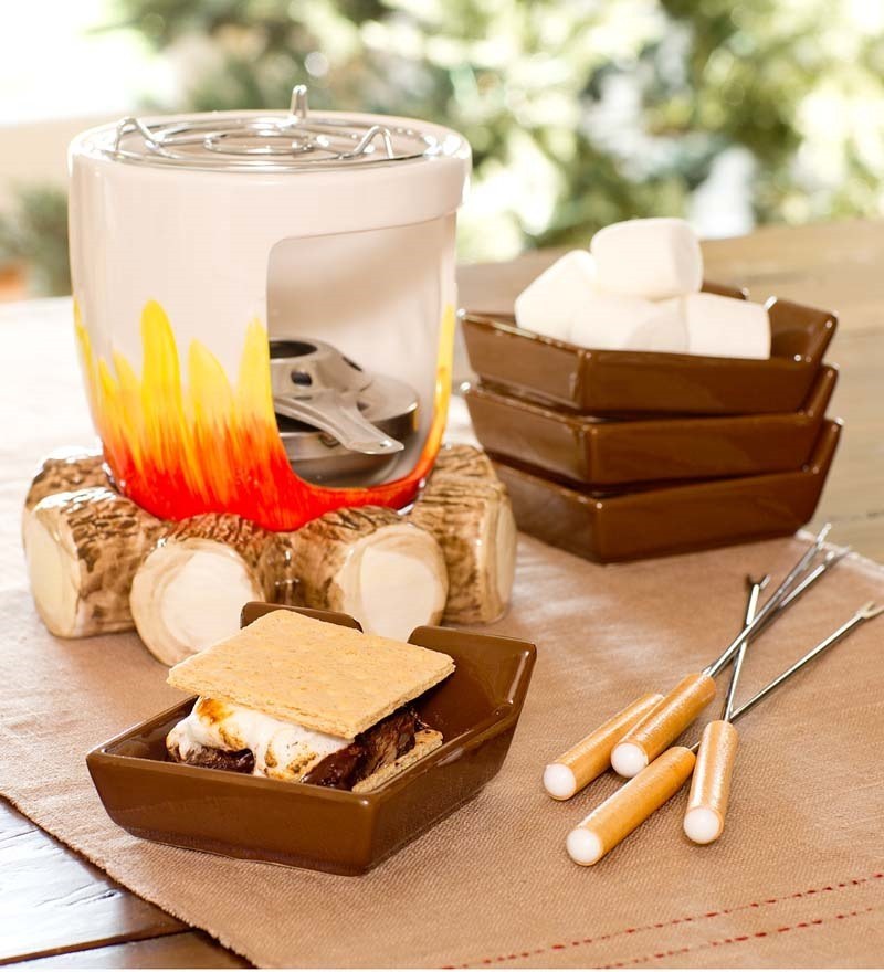 S'mores around the campfire doesn't have to be just a summer and early fall activity! Bring the fun of making s'mores into your home anytime of year with this s'mores maker from Plow & Hearth. Buy here.