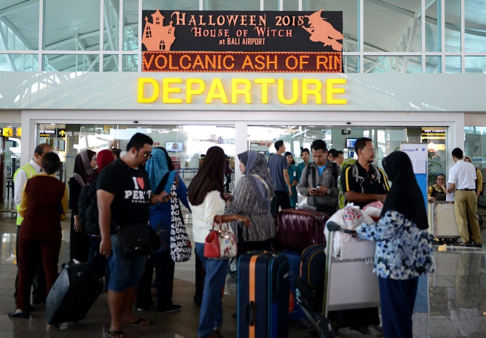 Airport c osure in bali