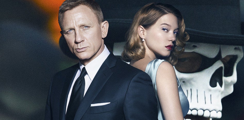 Daniel Craig and Léa Seydoux in Spectre.