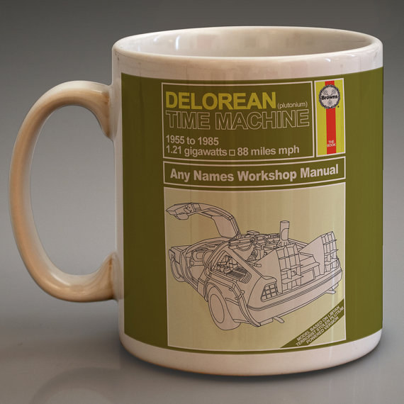 Get this awesome personalized mug for the DeLorean lovers in your life. Here!