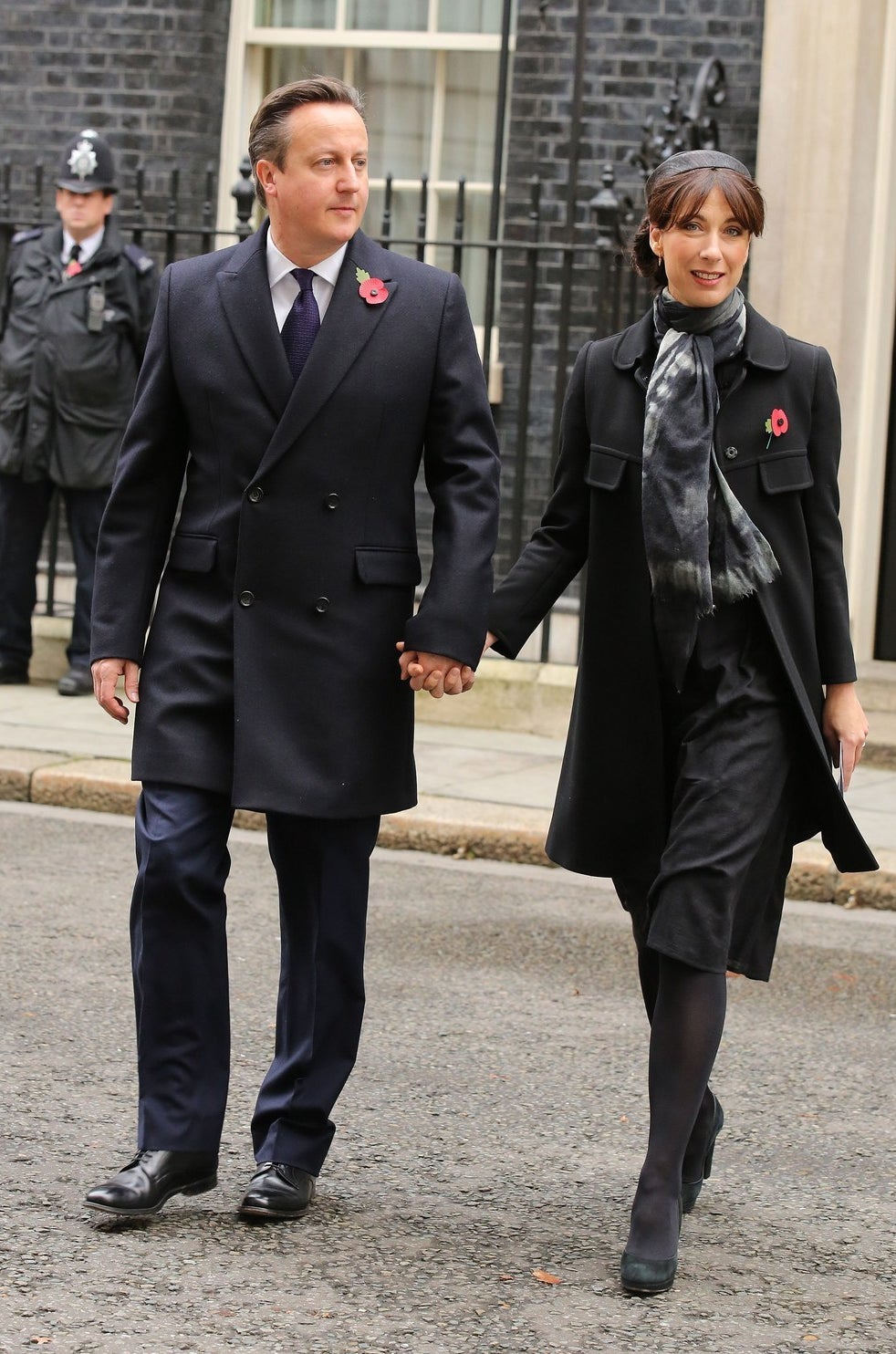 Prime Minister David Cameron and his wife Samantha.
