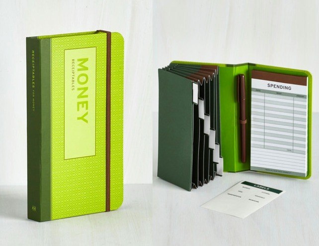 Complete with six tabbed accordion files for receipts, sticky labels, a tablet, and a black ink pen aka a perfectionist's dream come true. Get it here ($14.99).
