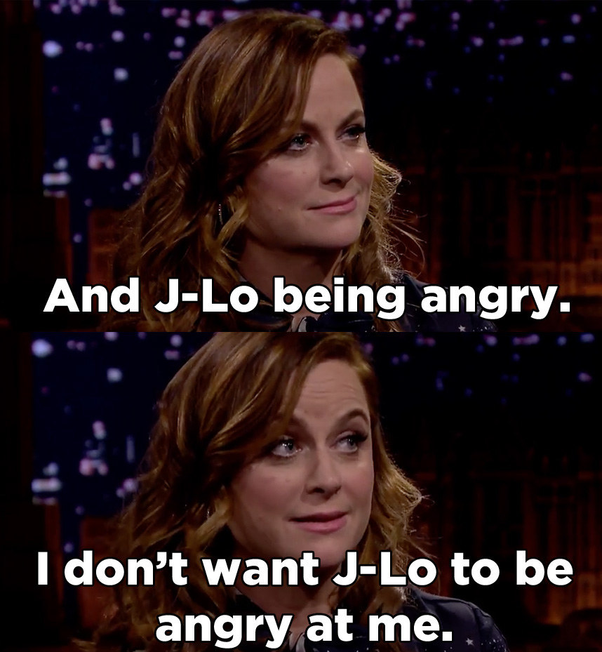 Amy Poehler's Biggest Fear Is Making J-Lo Mad