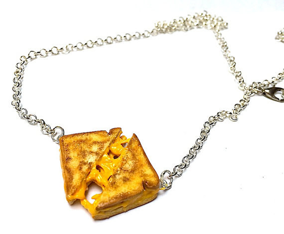 Grilled Cheese Necklace$22