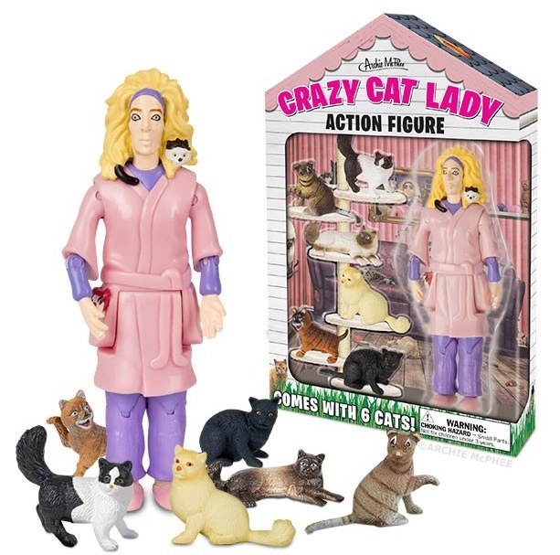 Crazy Cat Lady Action Figure$14.95