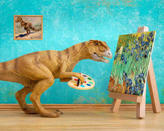Allosaurus Dinosaur Artist Print$11.00