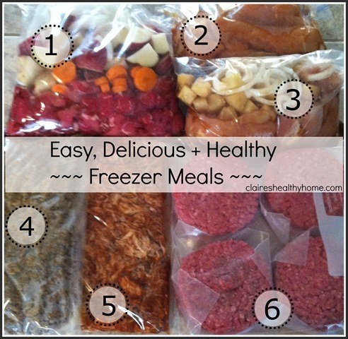 Put together some healthy, make-ahead freezer meals so that you always have a wholesome dinner option on-hand.