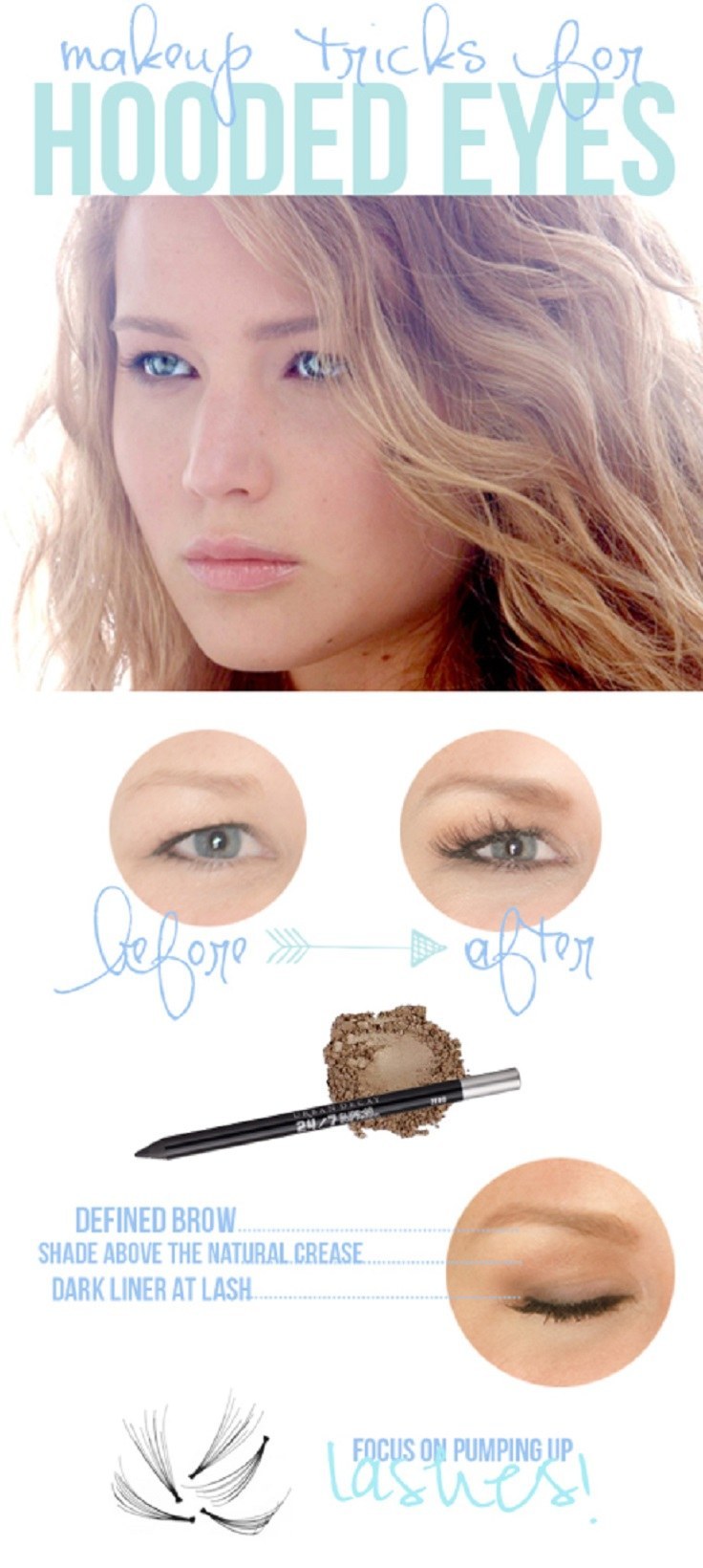 24 Amazing Makeup Tips For Hooded Eyes