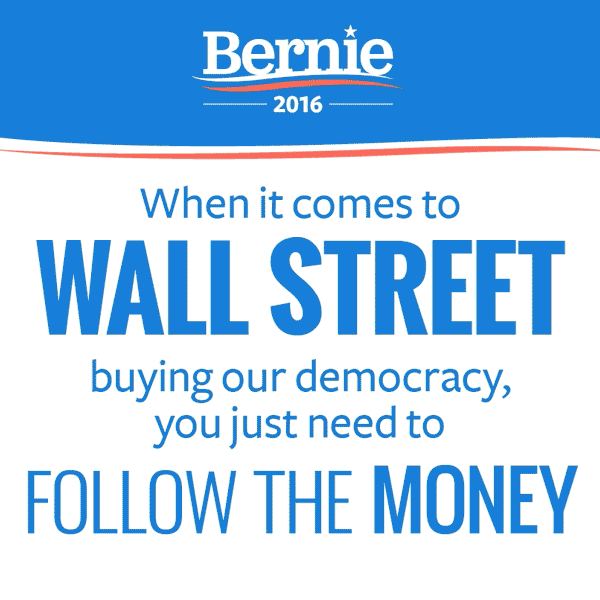 The animated gif running on the Sanders Facebook page