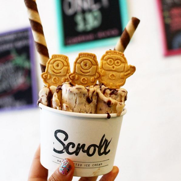 sweet swirls rolled ice cream