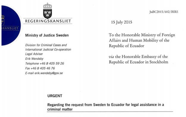 Swedish and Ecuadorian diplomats have been communicating for months to iron out the terms under which the WikiLeaks founder can be questioned.