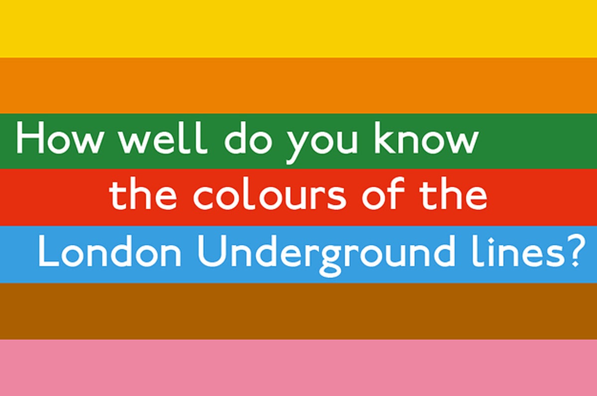 Colours Of Underground Lines How Well Do You Know The Colours Of The Tube Lines?