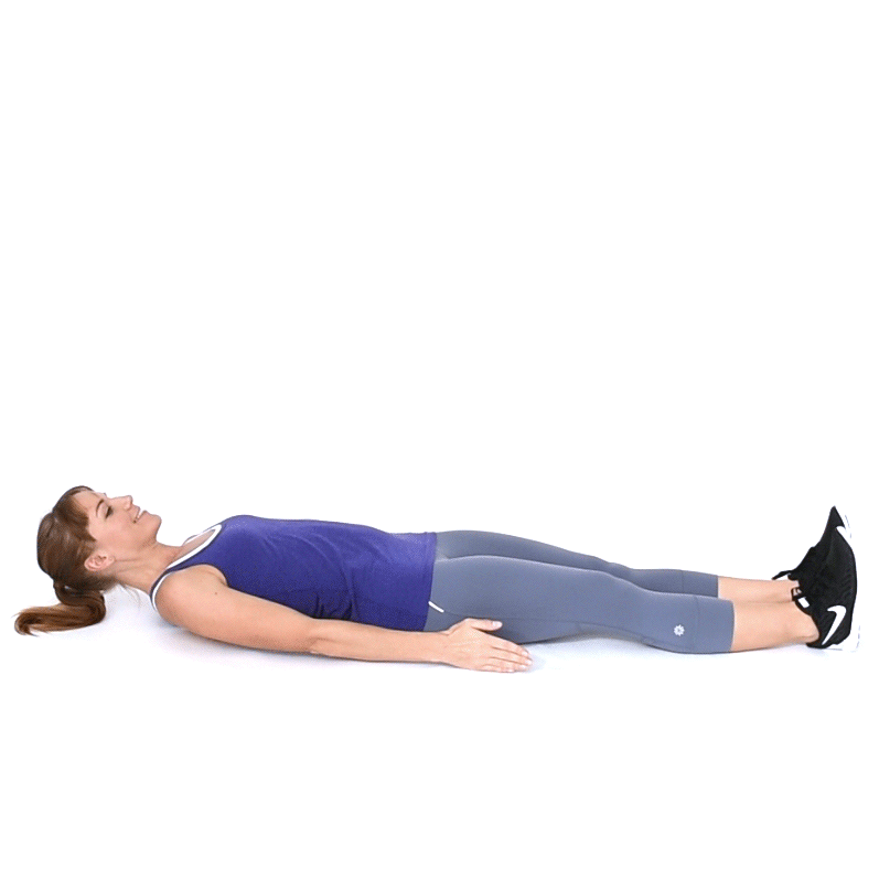 • Sit up explosively by contracting your abs.• Return to lying position and repeat on the other side.