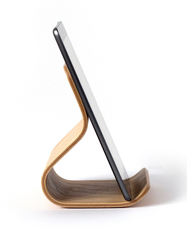 Bent Wood Tablet Stand, $80