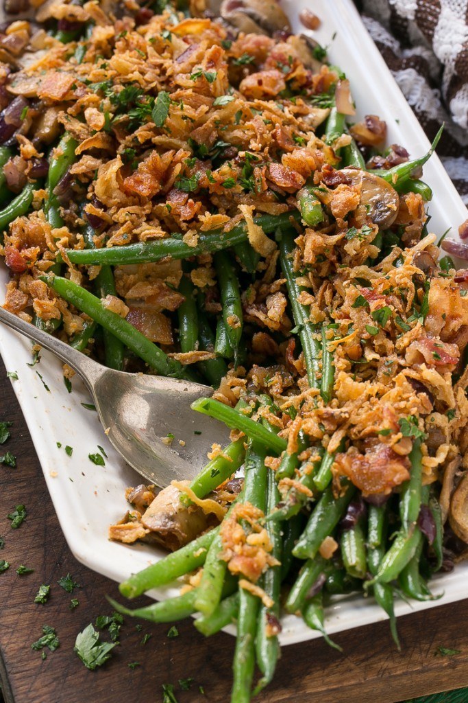Like this Green Bean Casserole with Bacon and Ranch. Recipe here.