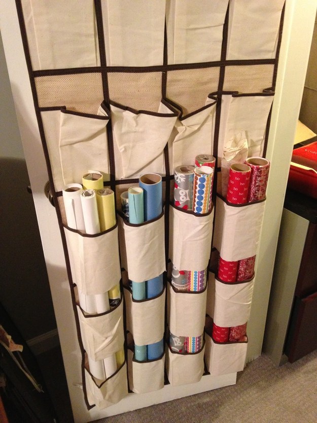 DIY Wrapping Paper Organizer!