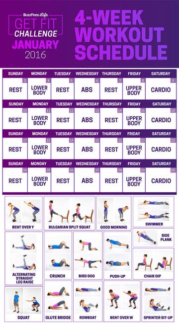 30 day beginner workout challenge