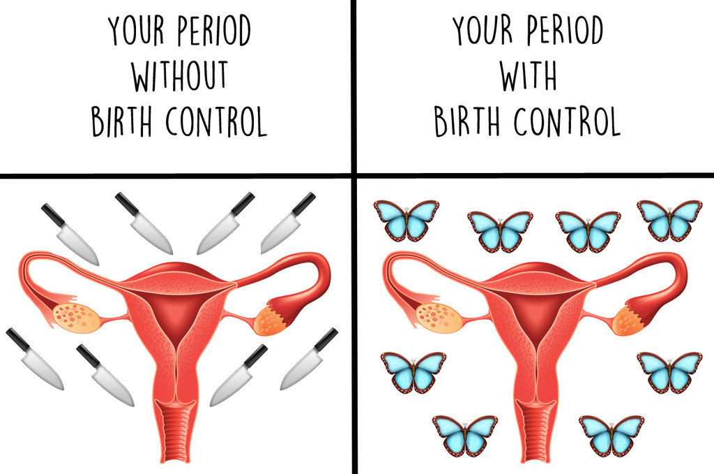 how to stop period from coming without birth control