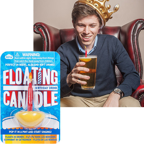 Just remember to blow it out before you sip.$4.99 at Perpetual Kid.