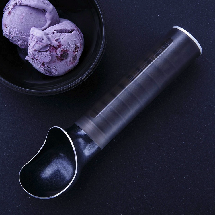 Heated ice cream scoop 