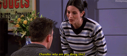 I can only assume Chandler is mid drunk text.