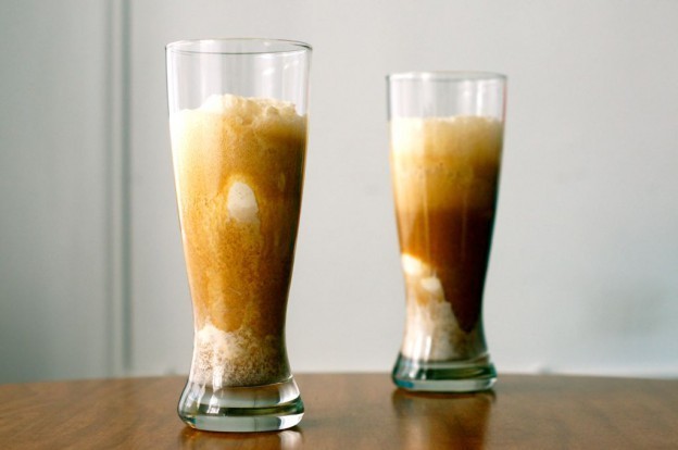 Like a root beer float, only with real beer instead. Recipe here.