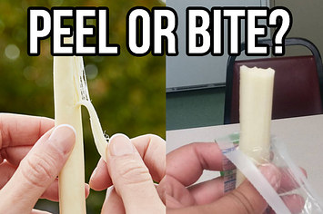 Let S Settle This Do You Peel Or Bite Your String Cheese