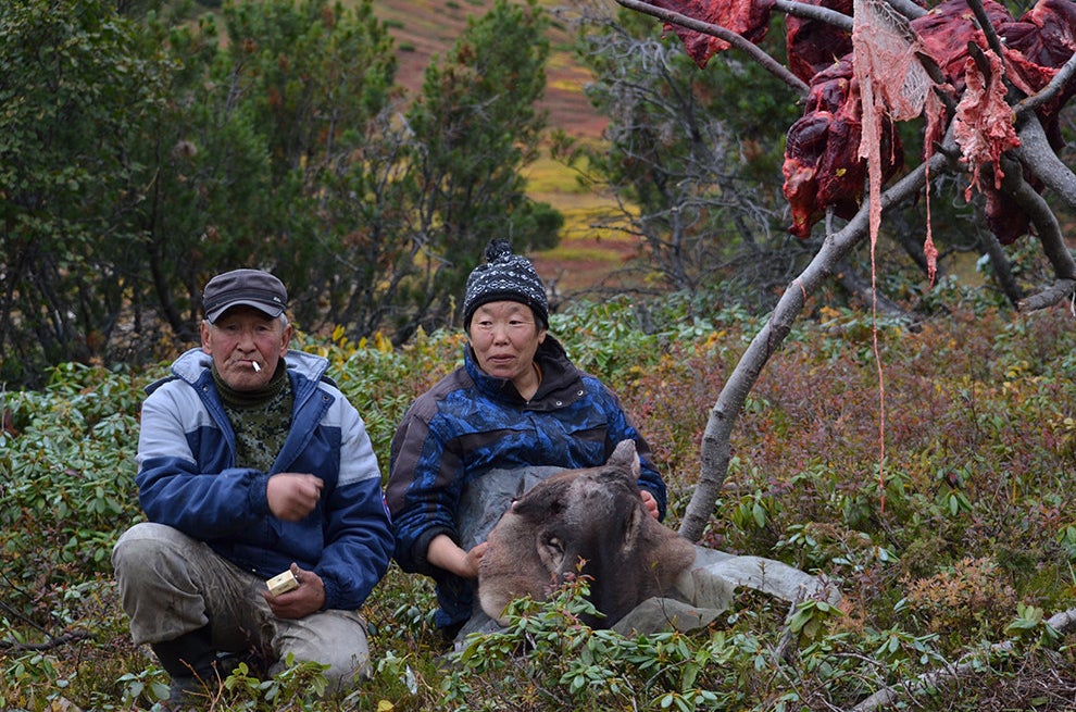 Aleksey and Galina, workers of herding company, Sept. 2015