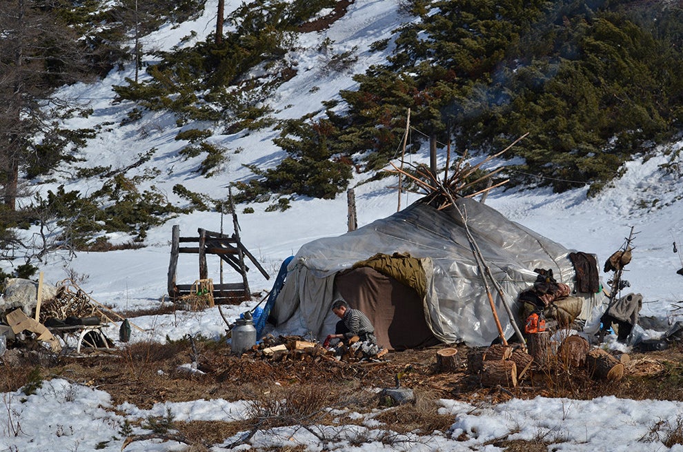 A yurt, April 2015.