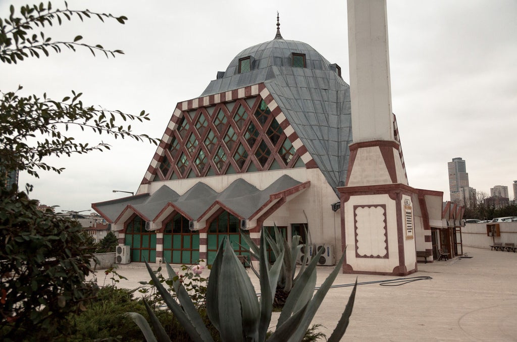 The Mustafa Kamat mosque, dubbed the Darth Vader mosque