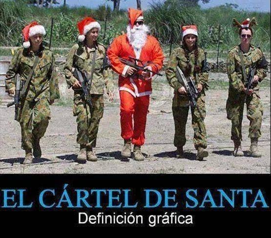 caricaturas graciosas de santa claus