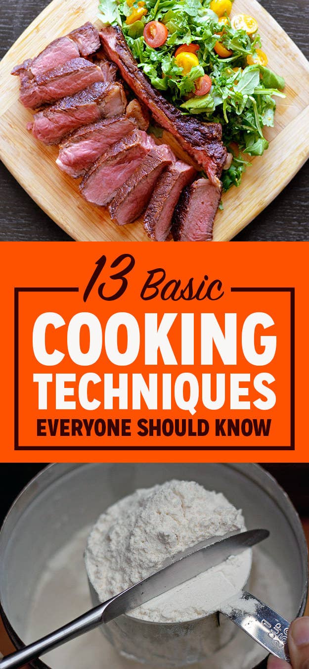 13 Basic Cooking Techniques Everyone Should Know