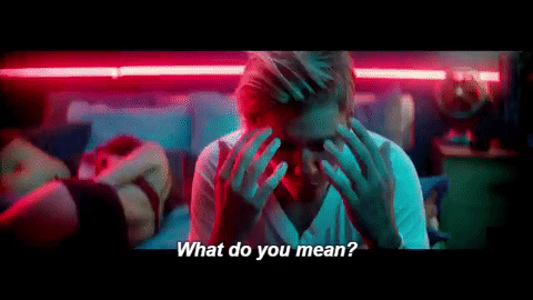 But Justin still doesn't get what she's saying. He's all like "Blown apart? You look good to me girl, da fuq Selena?"