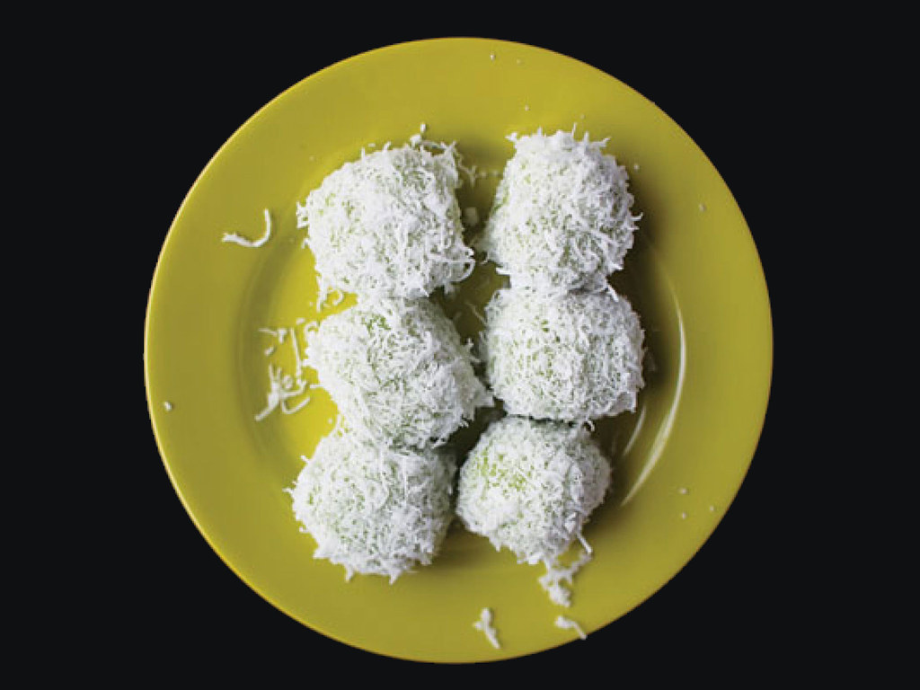 Pandan, Palm Sugar, and Coconut Dumplings