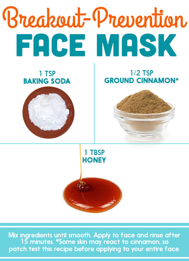 Common Claims: It fades acne scars, cleans out your pores, and prevents future acne. What the experts say: Baking soda, in mask form, won't fade your acne scars, according to Bank. And Day notes again that cinnamon might irritate your skin (like before: learn from Marie Lopez's followers), so patch test this, first. What the ingredients will actually do:• Honey can make your skin moist and softer, and help break apart excess sebum. • Cinnamon can have some slight antibacterial properties, which can help prevent acne. • Baking soda can be anti-inflammatory and antibacterial.