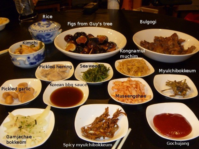 Banchan, or side dishes, accompany every meal. Every. Single. Meal. And they're totally free! You can't even imagine a meal without kimchi, bean sprouts, and odeng.