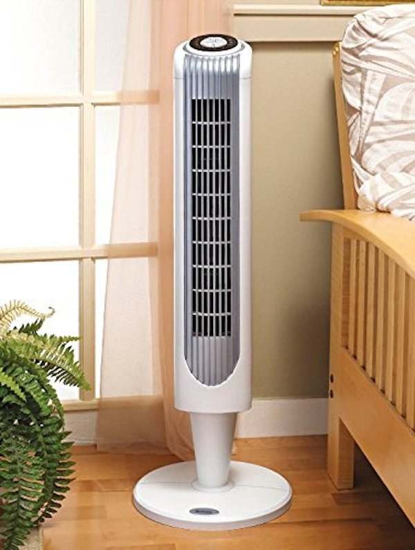"When my first fan (Appliance God rest his soul) died after 9 years of stellar service, I paid the extra 7 bucks to get one with a remote. With the old one, I jabbed at the buttons with a backscratcher, but now I just press the button on the remote and *beep* fresh air!"—Maria Brejner, FacebookBuy one here for $42.95.