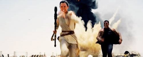 Oftentimes female characters are degraded based on their physical appearance, specifically on the clothing (or lack thereof) that they wear. However, such is not the case for Rey. She isn’t clad in a skin-tight leather body suit or a tiny leotard with stiletto boots of a colossal height — the majority of her body is actually covered up. And even so she is all at once sexy, feminine, and exuding grace. Rey’s attire is a testament to the fact that showing skin isn’t, and shouldn’t be depicted as being synonymous with an increase in female opportunity or advantage. Instead of falling into the pre-existing stigma of women as hyper-sexualized objects expected to dress a certain way to satisfy the male gaze, Rey takes this trope and annihilates it. She proves that her beauty, appeal, and female agency are derived from much more than how exposed her body is.