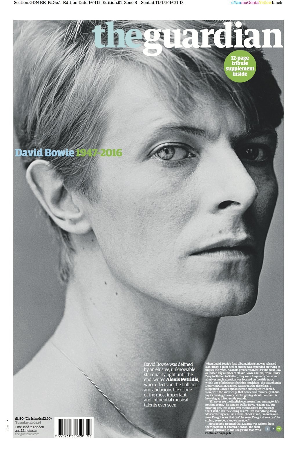 David Bowie Mourned On Newspaper Front Pages Around The World