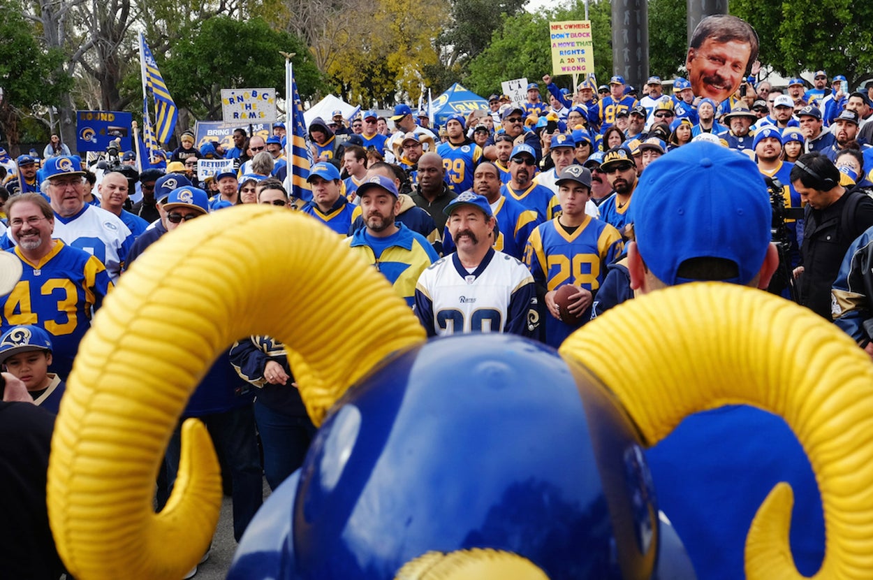 Relocating Football Team Rams NFL Approves St. Louis Rams' Move To Los Angeles