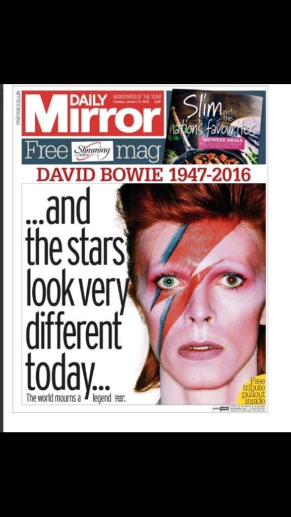 Télérama n°3445, 23 janvier 2016, mort de David Bowie, 6 pages avec