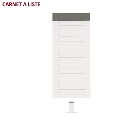 Parce que c'était pas cher et que vous a-do-rez faire des listes. Mais finalement, vous préférez faire des listes sur vos carnets classiques. Oops.